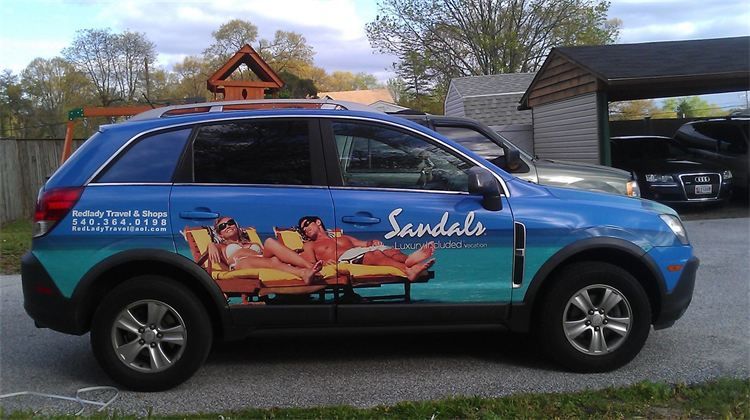 car with Sandals Wrap